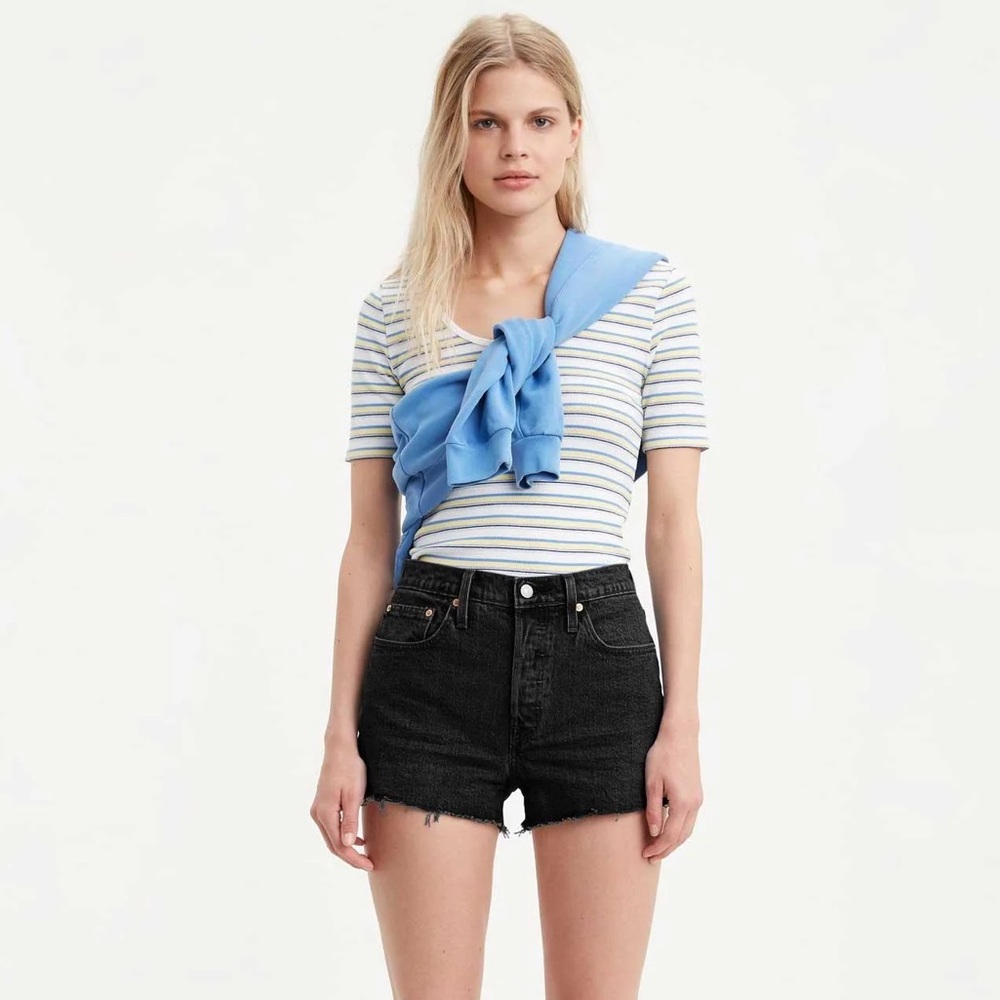 Levi's Womens 501 Original short Lunar Black Size 33